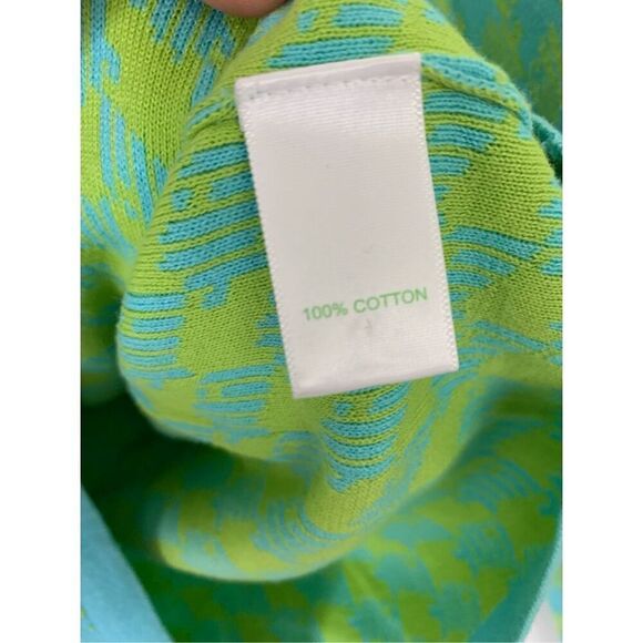 Lilly Pulitzer Donnie 100% cotton sweater cardigan houndstooth women's small - Picture 5 of 5